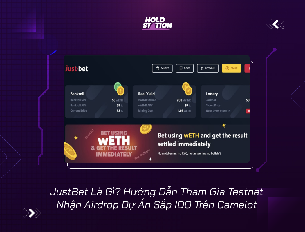 Justbet L G H Ng D N Tham Gia Testnet Nh N Airdrop D N S P Ido Tr N Camelot